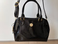 WeiliPolo Women’s Handbag Black Patent Croc Satchel Zip Detachable Strap Gold Vintage Faux Leather
