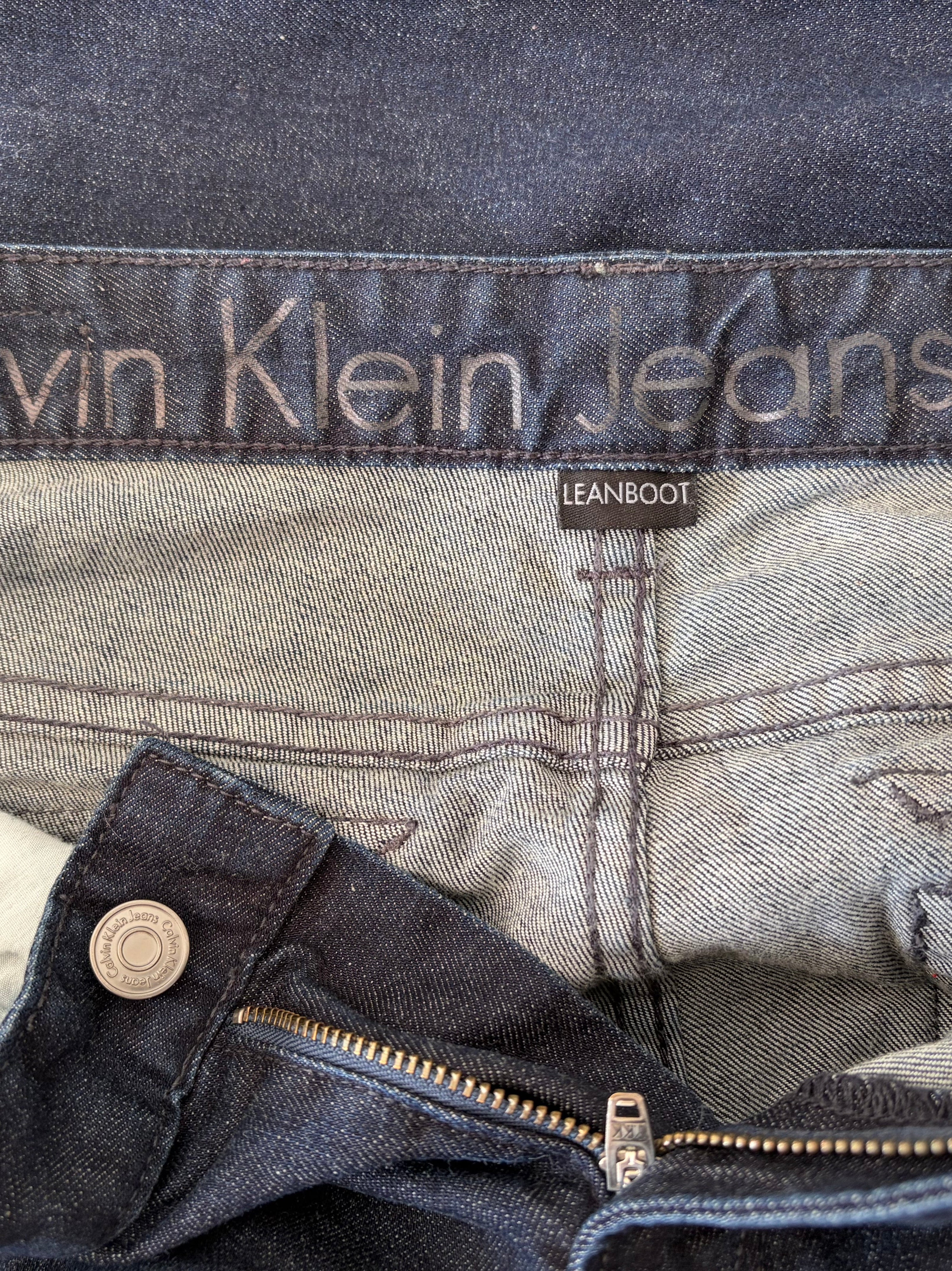 Calvin Klein Lean Boot Vintage Women’s Dark Wash Blue Denim Bootcut Slim 32x30