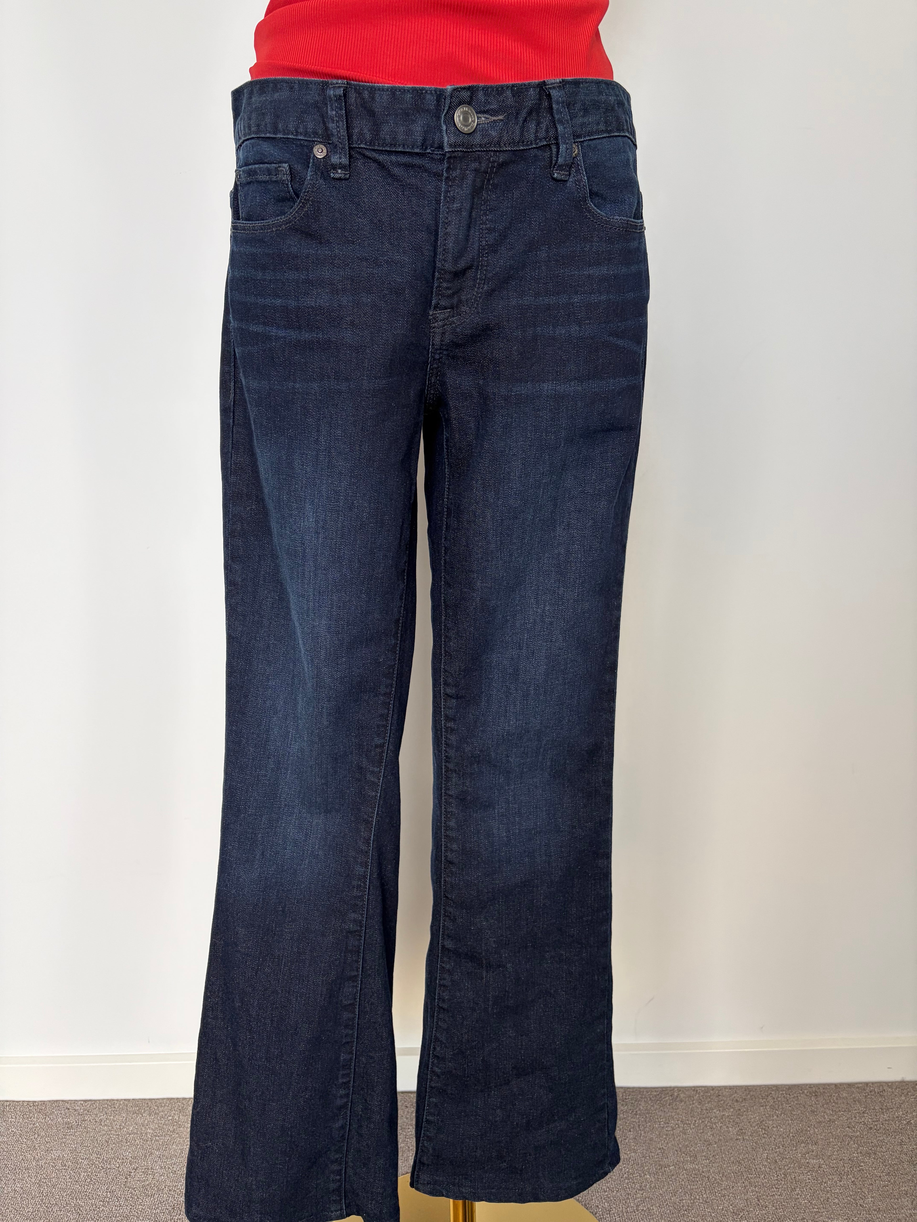 Calvin Klein Lean Boot Vintage Women’s Dark Wash Blue Denim Bootcut Slim 32x30
