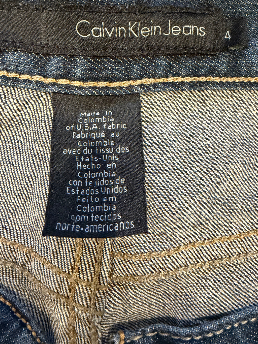 Calvin Klein Women's Blue Y2K Bootcut Jeans — Size 4 / W34