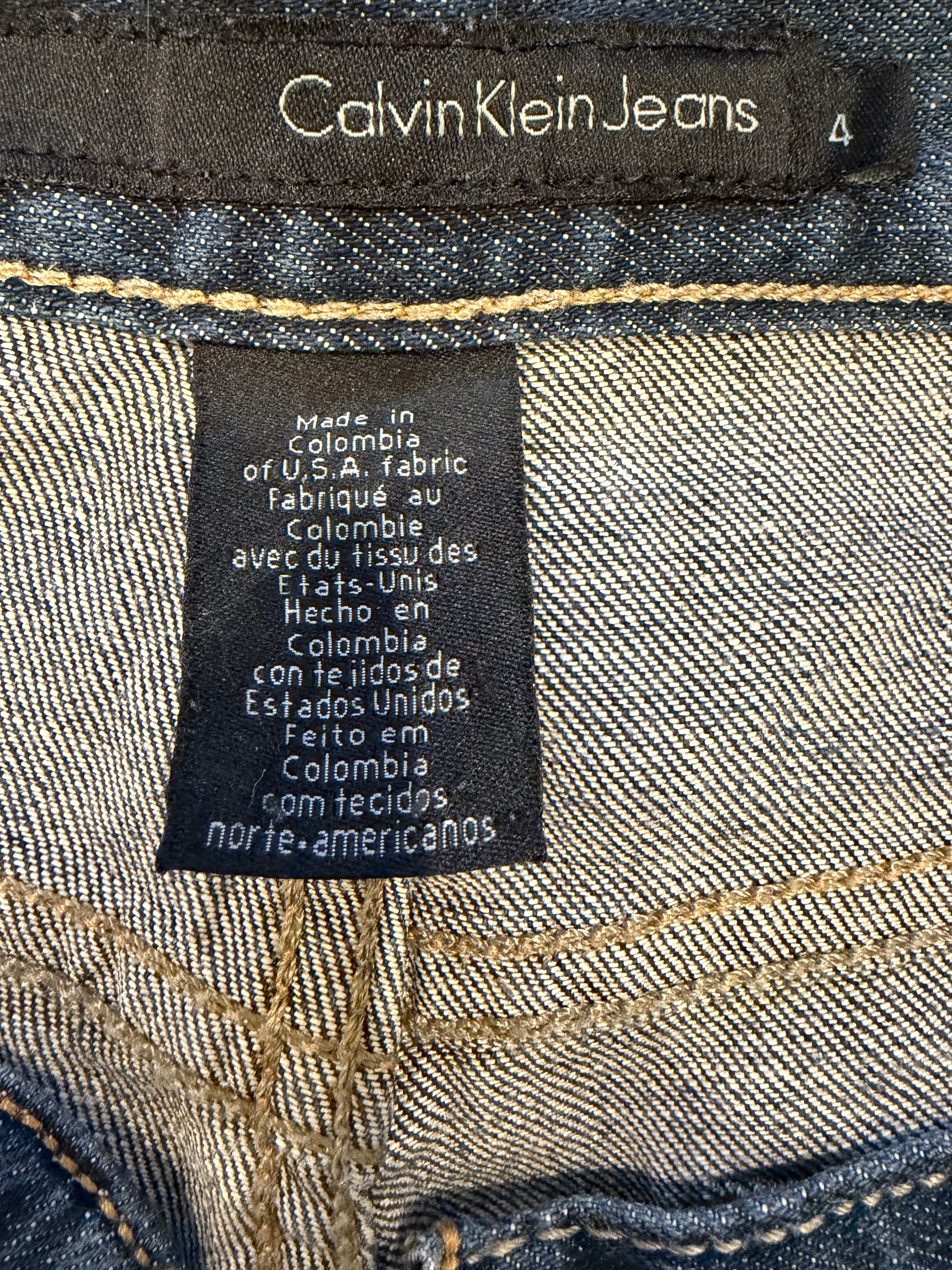 Calvin Klein Women's Blue Y2K Bootcut Jeans — Size 4 / W34